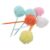 Uonlytech 6pcs Fluffy Pom Pom Ballpoint Pen with Plush Material and Smooth Writing Performance, Lightweight Portable Cute Kawaii Pen for Christmas Party, School, and Office Use