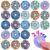 UOYHXQ 24 Pcs Alien Monster Blue Fidget Spinners Bulk, Mini Fidgets Classroom Prizes Rewards Fidget Toys for Kids, Birthday Decorations Party Favors, Goodie Bags Stuffers, Treasure Prizes Box Toys