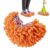 Upgrade 4 Pack Microfiber Mop Slippers Shoe Covers, Reusable Chenille Floor Cleaning Socks, Hands‑Free Dust Mop Covers for Hardwood Tile Floor (Orange)