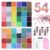 Upgraded Bedazzling Kit, Jelly Resin Flatback Rhinestones with B7000 Glue, Pen, Tweezers, Trays & Storage Box for Adult Nail Art, DIY Crafts, Tumblers, Shoes & Clothes (54 Jelly Colors, SS12 (3mm))