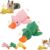 Upgraded Calming Duck Toy Emotional Support Plush, Real Quack, Bite-Resistant, Teeth-Cleaning Nubs for Sm/Med Dogs-Green Pink