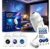 Upgraded HD Smart Dynamic 5D Holographic Night Light Projector, Plug and Play HD Star Projector, 360° Adjustable Galaxy Projectors Night Light, USB Powered for Bedroom Ceiling Wall Decor （3 Films）