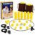 Upgraded Magnetic Chess Game with 40 Magnetic Stones & 2 Adjustable Ropes – Portable Strategy Game for Family Night, Travel, Party Toy STEM/Logic/Strategy Games for Kids & Adults, (Yellow)