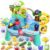 Upgraded Water Table for Toddlers Toy Set, 4-in-1 Kids Sensory Sand Table with Electric Water Pump Elephant Rain Shower Sprinkler, Summer Birthday Gift STEM Fishing for Boys Girls Ages 3 4 5 6 7