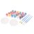 UPKOCH Acrylic Paint Set for 5ml Tubes with Portable Non-toxic Pigments Includes Mini Paint Brushes and Palette for Classroom and DIY Art Projects