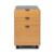 UPLIFT DESK 3-Drawer Mobile File Cabinet – Steel Rolling Filing Cabinet with Lock, Soft-Close Top Drawer, Letter & Legal Size File Storage, Easy Assembly for Home Office (Industrial, Bamboo)