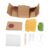 UPOUART DIY Needle Felting Fruit Keychain Kit for Lightweight Polyester Materials with Cartoon Pendant, for Ornament Crafts and Gift for New Year Decoration