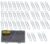 Upquzzfy 400 Pcs 1.3″ Paper Clips Medium Silver, Smooth Metal Paperclips for Office and School Document Organization, with Clear Storage Box