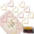 Upquzzfy Metal Heart Paper Clips Set-50 Pcs Gold Paperclips- Cute Decorative Office & School Supplies, Ideal for Wedding & Parties Decor (Heart)