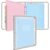 Uquelic Document Organizer, Soft PVC 3 Ring Binder with 12 Pockets