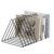Urban Deco Triangle Desk Organizer – Metal Wire Magazine Holder, 10 Sections, Decorative File Folder Organizer, Vinyl Record Storage, Office File Holder – Black