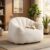 URESHIIEN HighDensity Foam Bean Bag Chair Modern Lazy Sofa Faux Fur Fireside Accent
