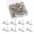 urmetimern Heavy Duty Thumb Tacks, 200 Pcs Silver Flat Head Push Pins