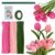 URSDIART 311pcs Pipe Cleaners – 300pcs Thick Pipe Cleaners Crafts+ 10 Flower Stems+Green Tape | Art and Craft Projects Supplies for Flowers, Classroom Project, Decoration (Tulip)