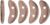 #US 04B04, Sat Metallic Butterrum, Crescents, 5g, 10×3/3x 0mm, 2 Hole (CR 8)