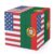 U.S.A. Portugal Portuguese Flag Funny 3×3 Speed Cube Puzzle for Adult Smooth