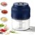 USB Rechargeable Garlic Chopper – Cordless Mini Electric Crusher with Stainless Steel Blades for Garlic, Onion, Ginger, Chili (Black)