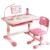 [US Full Range]Kids Study Desk and Chair Set, Adjustable, Sitting Corrector