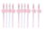 USHOBE 10pcs Gel Ink Roller Pens with Cherry Blossom Pendant Smooth Writing Plastic Pens for Study Notes and Scrapbooking Cute Color for Students