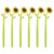USHOBE 6pcs Sunflower Gel Pens Smooth Writing Flower Sign Pens with Silicone Material Easy to Use and Does Not Leak Ink for Office and Daily Use