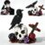 USVillGO Gothic Skull with 2IN1 Raven & Bat Flowers Building Set, R.I.P Skeleton Crosses Roses Bouquet Botanical CollectionHome Table Decor, Ideal Halloween Day Gift for Adult, Teen 14+(700PCS)