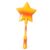 Usyios Credit Card Wand Tap to Pay, 3D Printed Magic Fairy Star Contactless Payment Card Holder, Tap to Pay Wand for Easy NFC Checkout, Debit & Credit Card Accessory, Orange