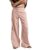 utcoco Women’s Boyfriend Mid Rise Wide Leg Jeans Patch Pocket Denim Pants (Medium, Pink)