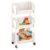 Utility Cart On Wheels | Storage Cart – PP Material, Multi-Layer Storage