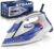 Utopia Home Steam Clothes Iron – 1800W (White Blue) Non-Stick Soleplate