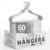 Utopia Home Velvet Hangers, White, 50 Pack