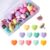 UUYYEO 30 Pcs Colorful Heart Push Pins Decorative Thumb Tacks Cork Board Thumbtacks Cute Pushpins Photo Wall Thumb Tacks Map Tacks for Photo Wall Bulletin Board
