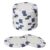 uxcell 10Pcs 11.5 Gram Poker Chips Bulk Striped Plastic Poker Chips White