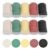 uxcell 200Pcs Plastic Poker Chips, 1.38″, Red/Yellow/Black/White/Green