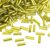 uxcell 4200 Pcs Glass Bugle Beads, 6x2mm Tube Mini Loose Glass Seed Spacer Bead for DIY Earrings Necklaces Bracelets Jewelry Making (Yellow)