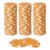 uxcell 60Pcs 11.5 Gram Poker Chips Bulk Striped Plastic Poker Chips Orange