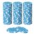 uxcell 60Pcs 11.5 Gram Poker Chips Bulk Striped Plastic Poker Sky Blue