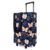 UXMEP Rolling Shopping Tote Bag with Wheels, Foldable Grocery Cart Bag, Collapsible Utility Tote for Market, Shopping, Laundry & Travel, Stylish Patterned Gift for Women, Mom & Seniors, BUTTERFLY, S