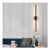 UYCVT Metal Long Strip Wall Lamp Slender Bar Linear Mirror Lights Living Room Sofa Background Bedroom Bedside LED Wall Sconce Corridor Aisle Wall Mounted Lighting Fixture
