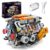 V8 Engine Model Kit that Runs,Build Your Own Visible Motor W16 Building Set