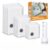 Vaca Pack, Cordless Travel Vacuum Bags with Pump, Vacuum Seal Bags for Clothing & Luggage, Airtight Compression Bags for Travel, Moving, RV & Dorm Storage，15PC (5S+5M+5L)