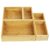 VaeFae 5 PCS Bamboo Drawer Organizers Set, 5-size Organizer Box, Storage Bins for Kitchen, Bathroom, Office, Bedroom and Living Room