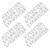 Vaguelly 4set Alphabet Letter Cutting Dies Set with High Precision Embossing and Carbon Steel Material for Birthday Decor and Card Making Crafts