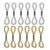 Vaguelly Silver Metallic Embroidery Thread Floss 12 Strands Polyester High Luster Finish with Lasting Colors for DIY and Art Embroidery Crafts
