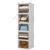 Vailando Hanging Closet Organizer – 5 Shelf Closet Hanging Storage Shelves with Clear Dust-Proof Covers for Clothes, Shoes, Purses, Gray