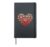 Valentines Day Chicken Heart Family Funny Chicken Mom Farmer Hardcover Journal, Black