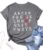 Valentine’s Day Shirt Women Alphabet ABC I Love You Printed T-Shirts Teacher Valentine Shirt Tees Tops (Grey, X-Large)