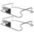 VALICLUD 2pcs Stainless Steel Trash Bag Holder with Burr-free Smooth Surface, Simple Shape Hanging Rack for Kitchens and Pantries, Silver Trash Bag Storage Organizer
