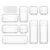 ValueMax 9PCS Clear Drawer Organizer Set with Non-Slip Pads, 3 Sizes