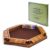 Vamslove Shut The Box Dice Game Wooden Board (L15 x W13) for 1 2 3 4 5 6 Player, 6 Sided 10 Numbers Math Games with 16 Dices for Kids Adults(Instructions Included)