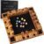 VAMSLOVE Upgraded 14 inches Shut The Box Dice Game Wooden Board Table Math Game with 8+4 Dice for 2-4 Player 4-Sided 10 Number Close The Box for Kids and Adult-Instruction Included